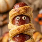 Air Fryer Halloween Mummy Hot Dogs