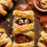 Air Fryer Halloween Mummy Hot Dogs