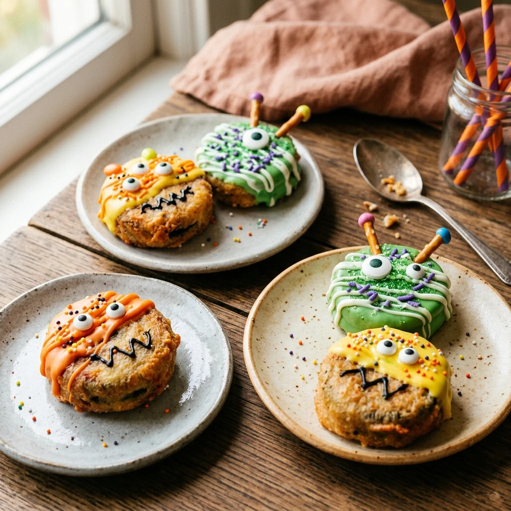 Air Fryer Halloween Oreo Monsters