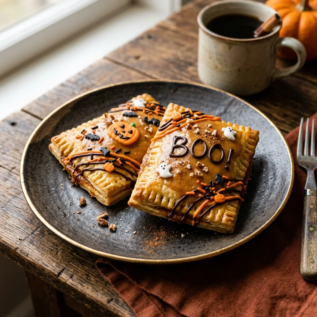 Air Fryer Halloween Pumpkin Pop Tarts
