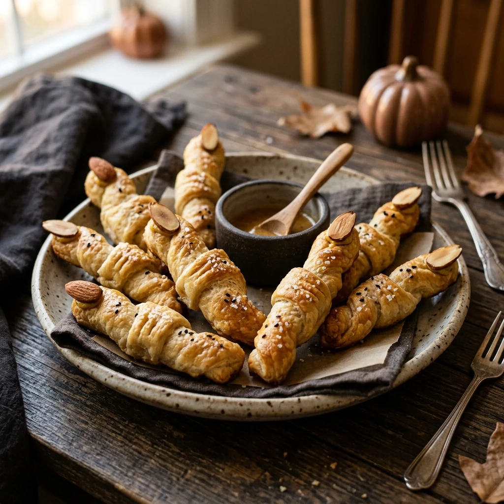 Air Fryer Halloween Witch Finger Pretzels