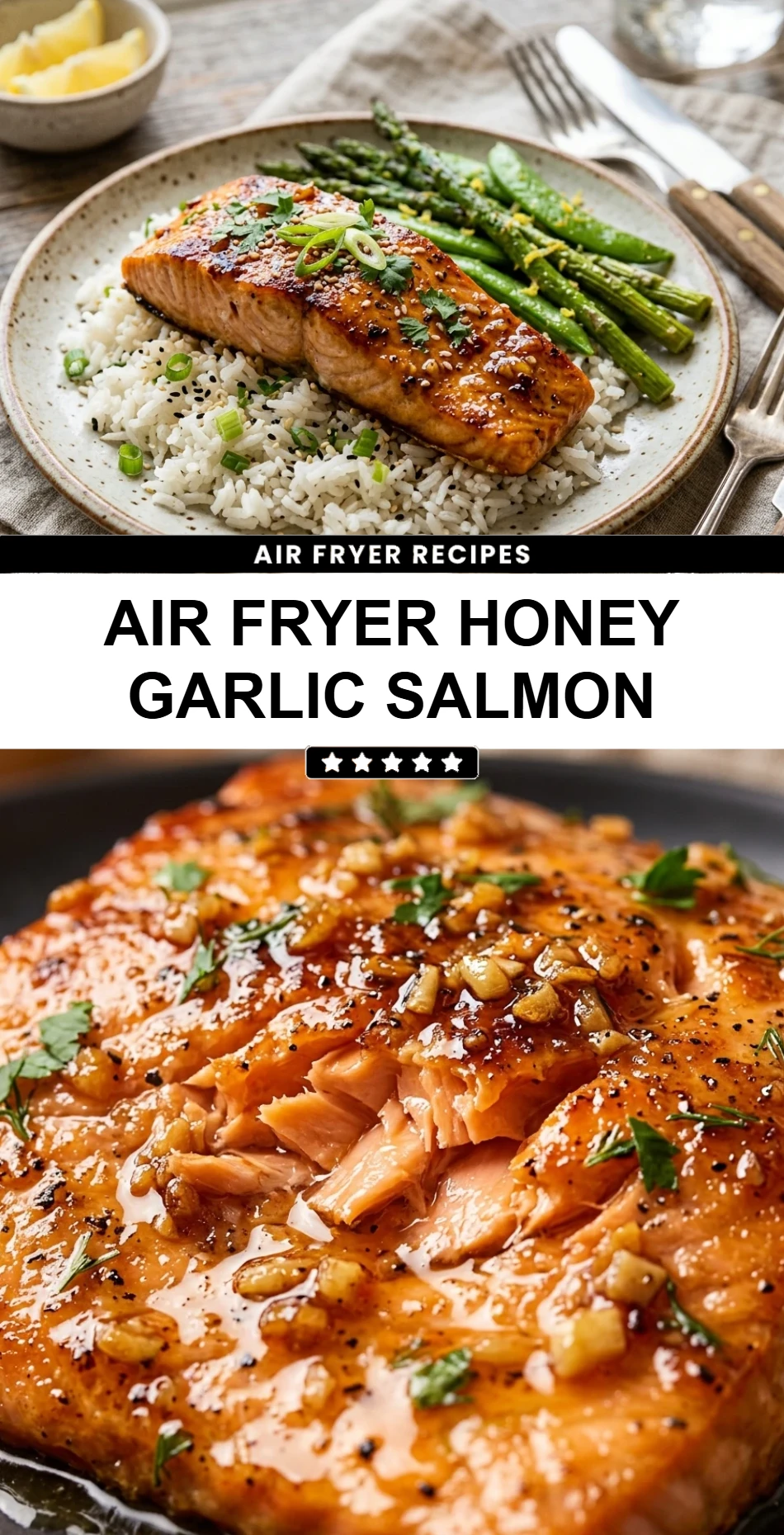 Air Fryer Honey Garlic Salmon