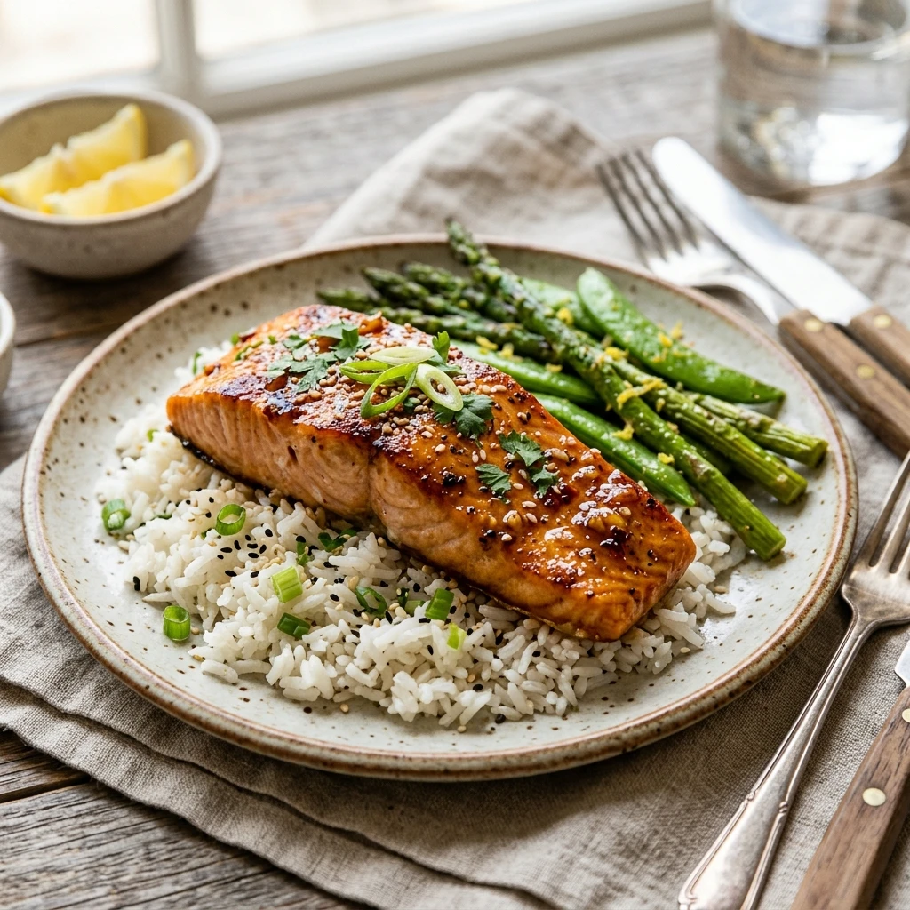 Air Fryer Honey Garlic Salmon