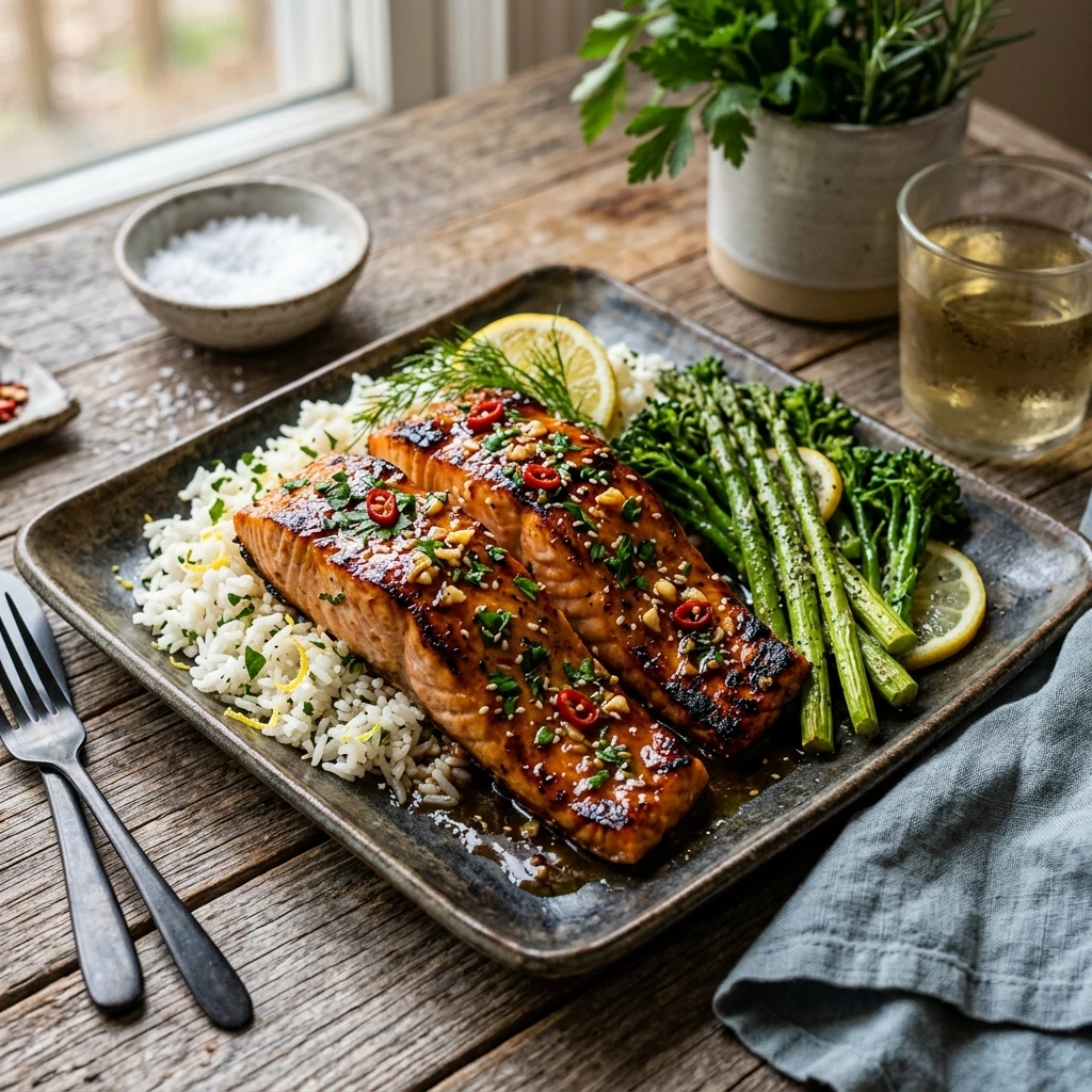 Air Fryer Honey Garlic Salmon