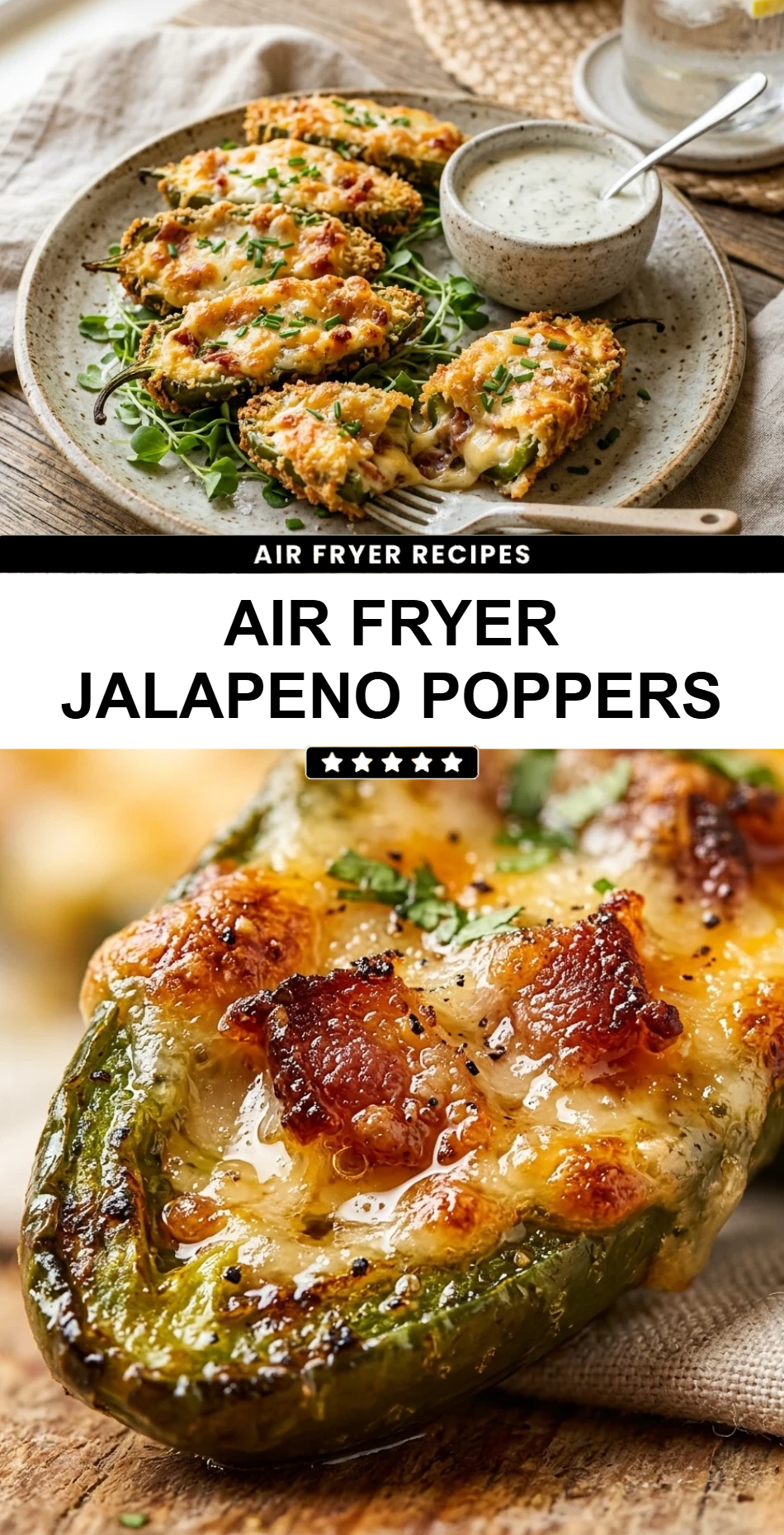Air Fryer Jalapeno Poppers