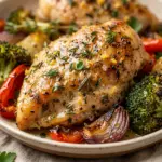 Air Fryer Lemon Herb Chicken and Veggies