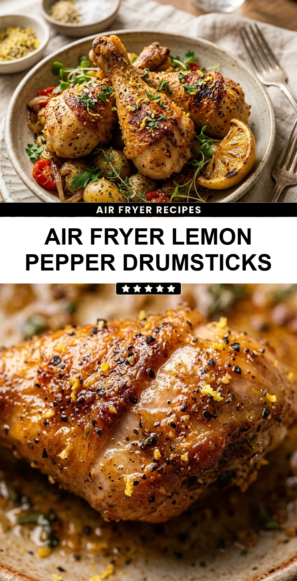 Air Fryer Lemon Pepper Drumsticks