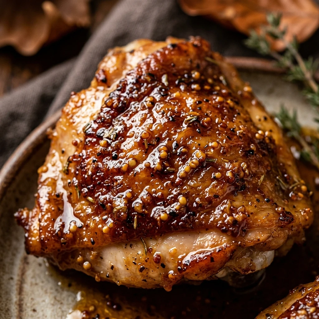 Air Fryer Maple Dijon Chicken Thighs Fall