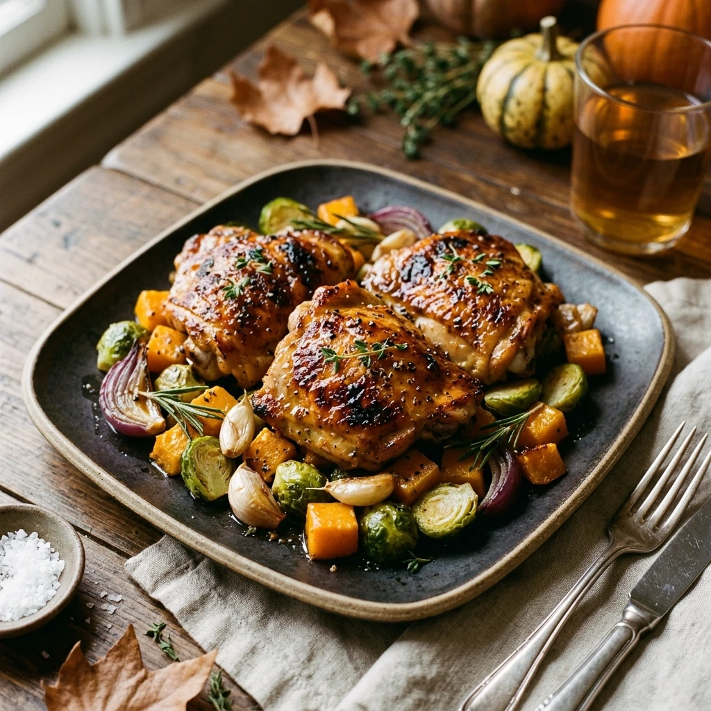 Air Fryer Maple Dijon Chicken Thighs Fall