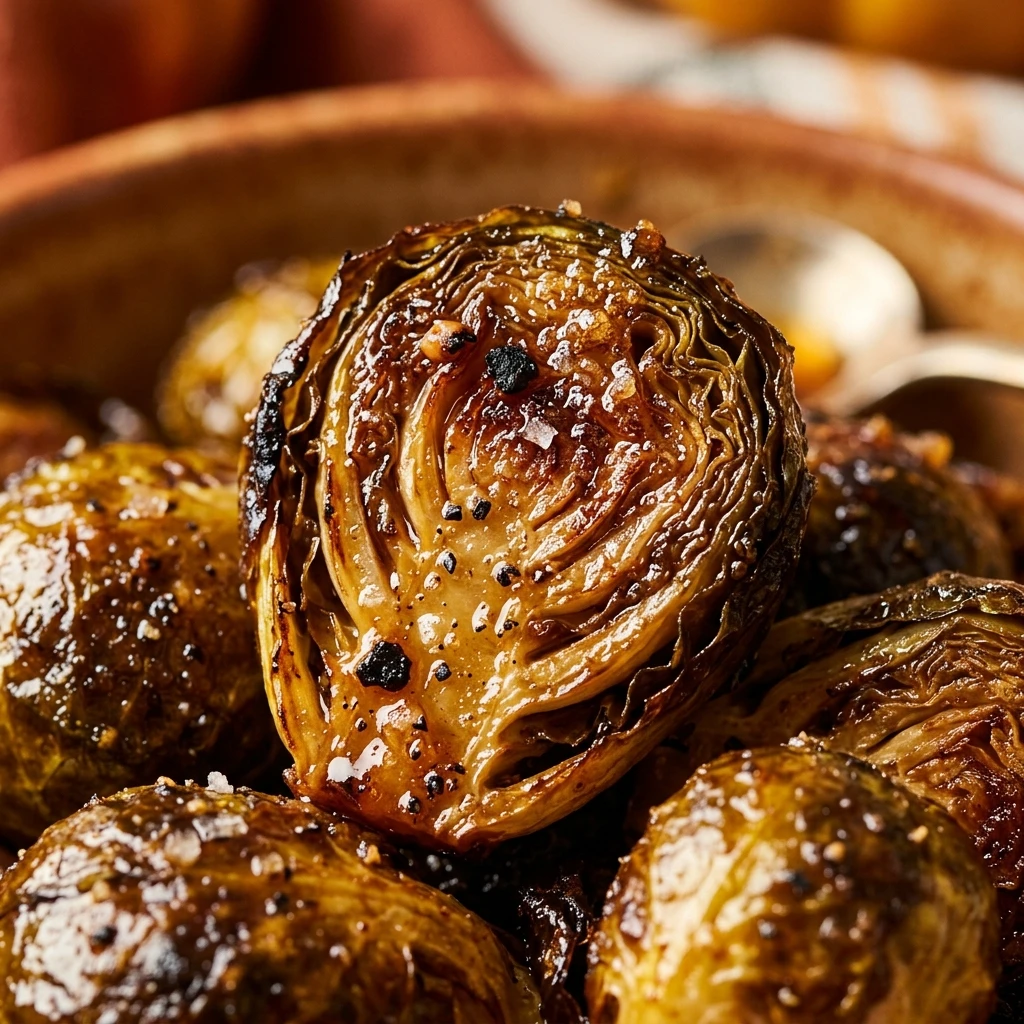 Air Fryer Maple Roasted Brussels Sprouts Fall