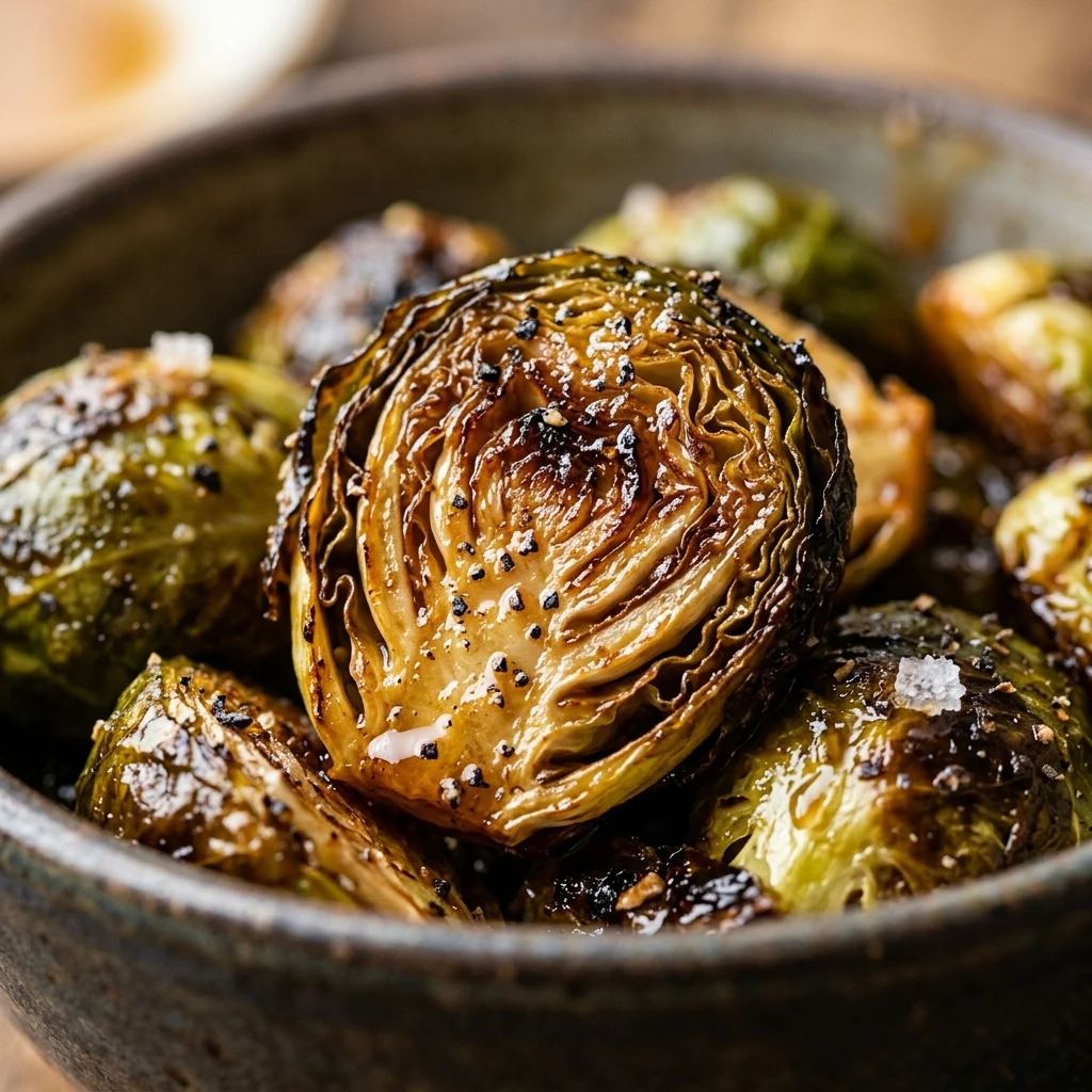 Air Fryer Maple Roasted Brussels Sprouts Fall