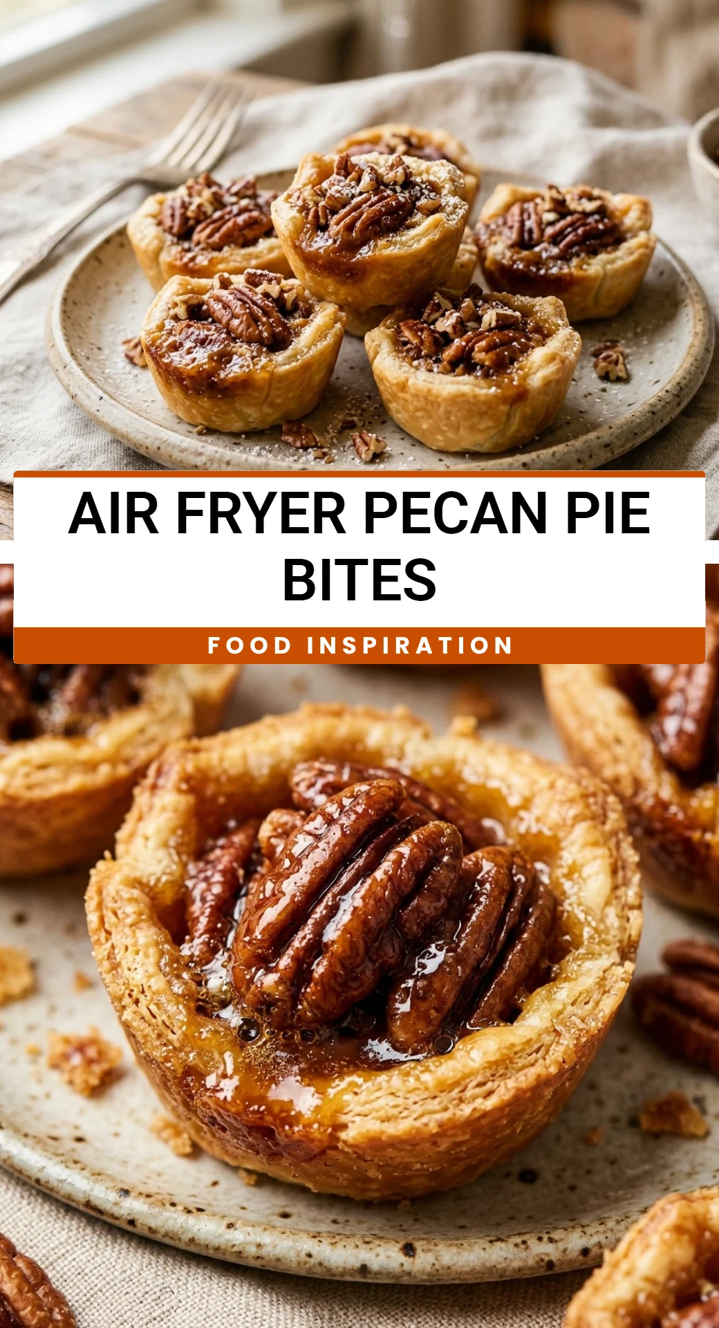 Air Fryer Pecan Pie Bites