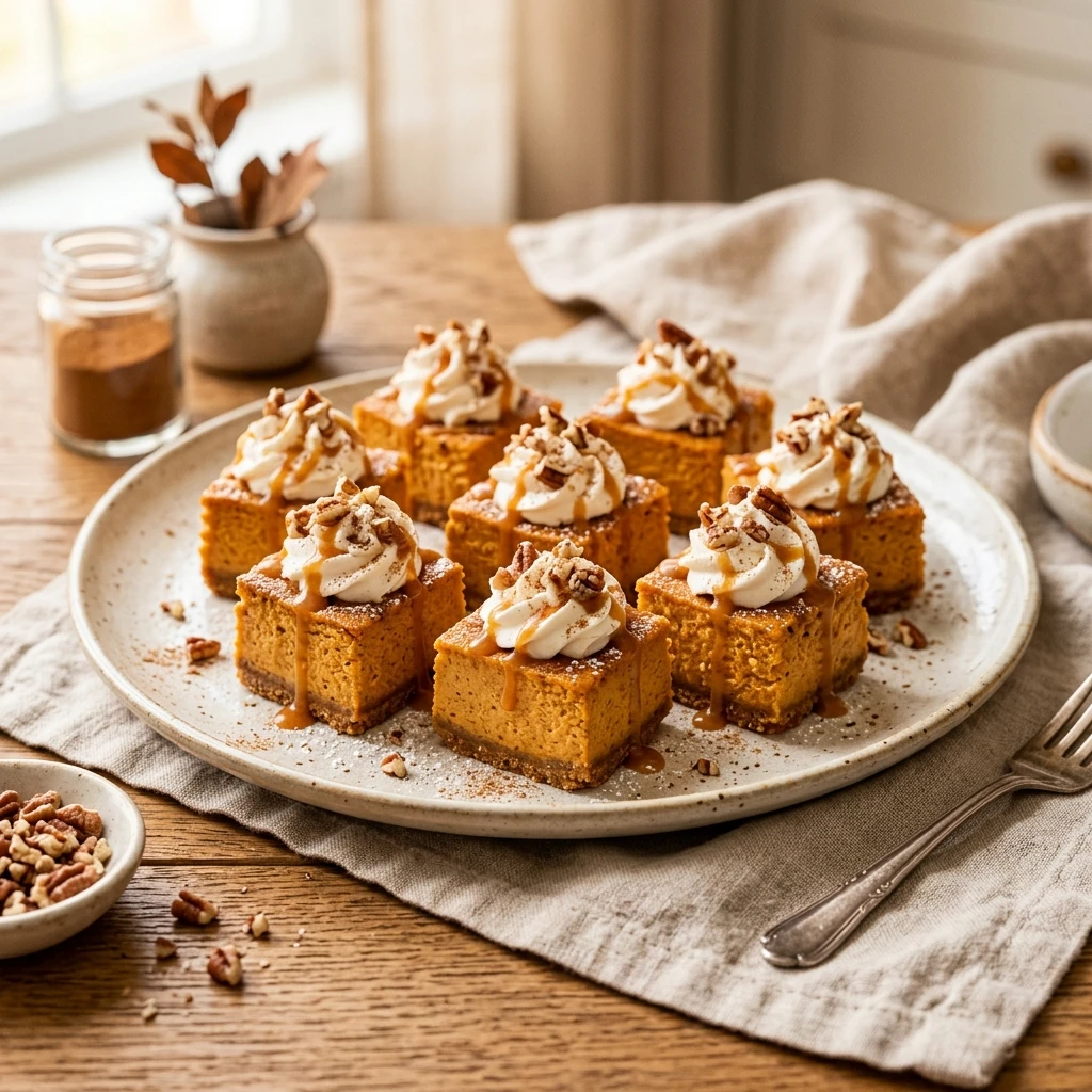 Air Fryer Pumpkin Cheesecake Bites