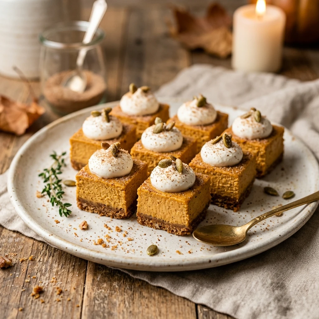 Air Fryer Pumpkin Cheesecake Bites