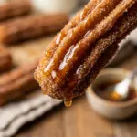Air Fryer Pumpkin Churros with Maple Glaze