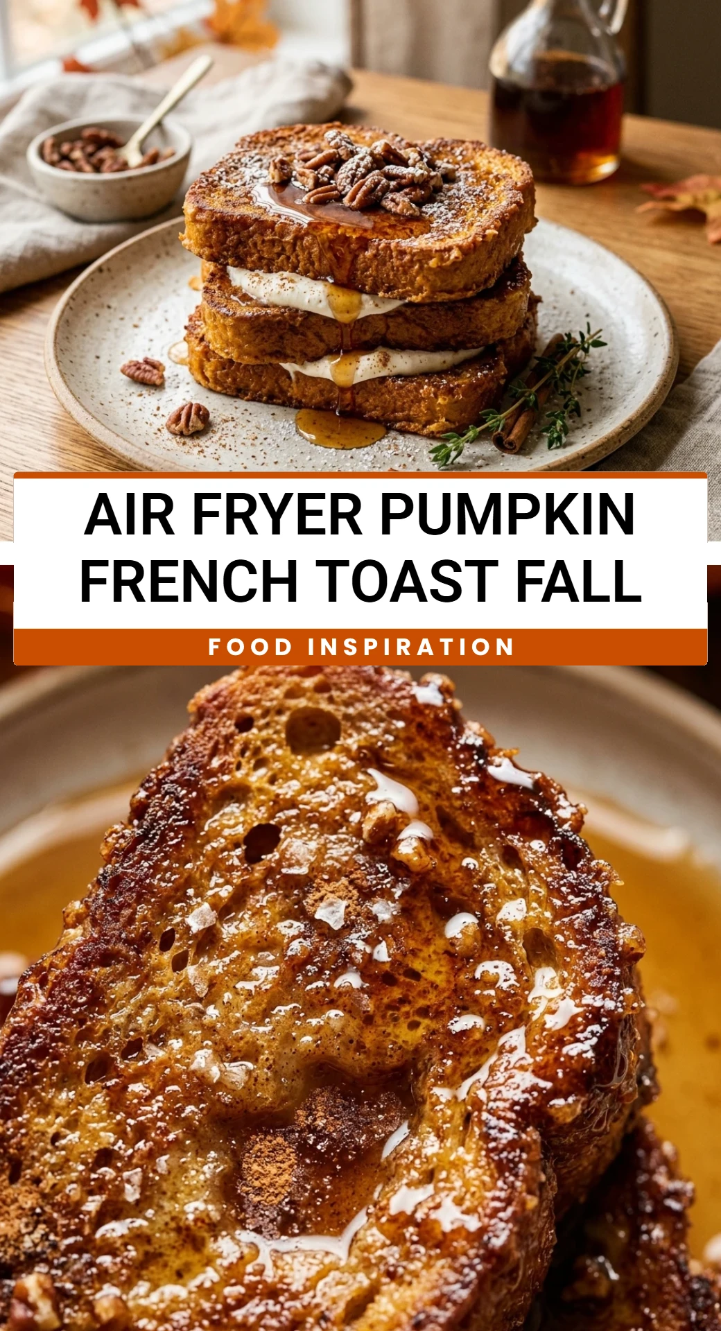 Air Fryer Pumpkin French Toast Fall
