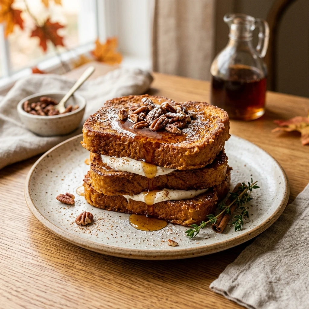 Air Fryer Pumpkin French Toast Fall