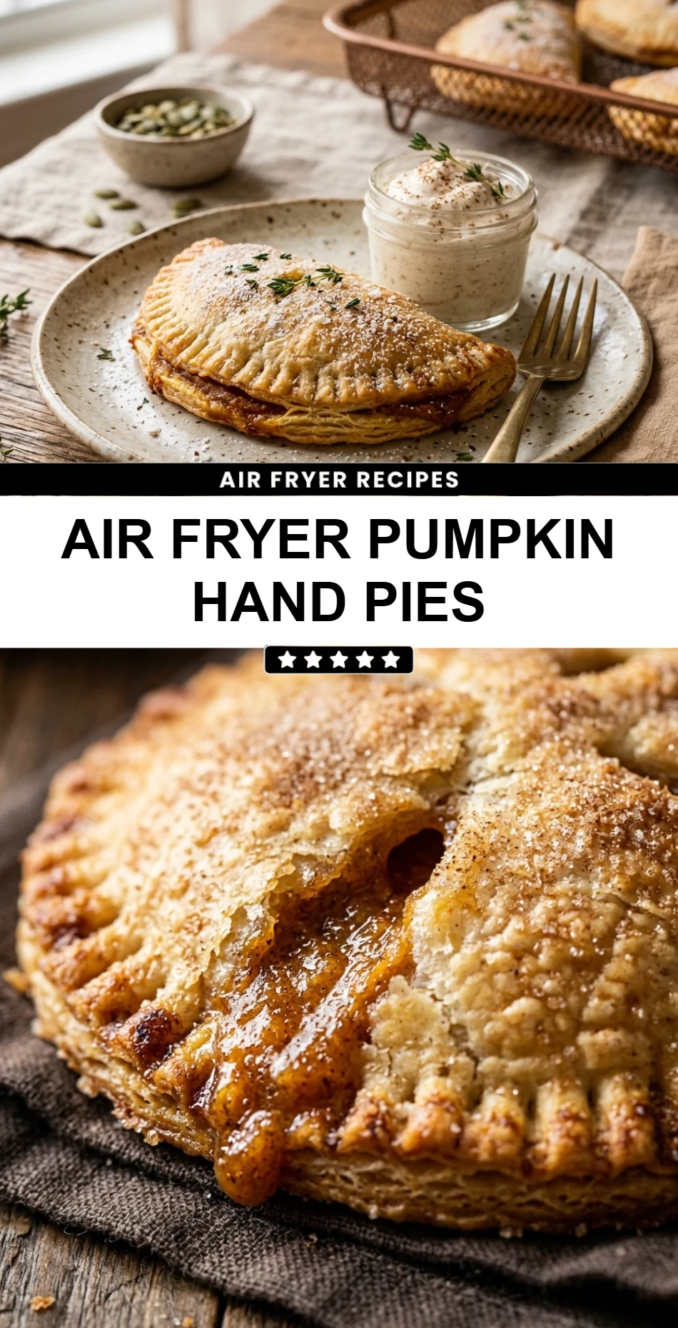 Air Fryer Pumpkin Hand Pies