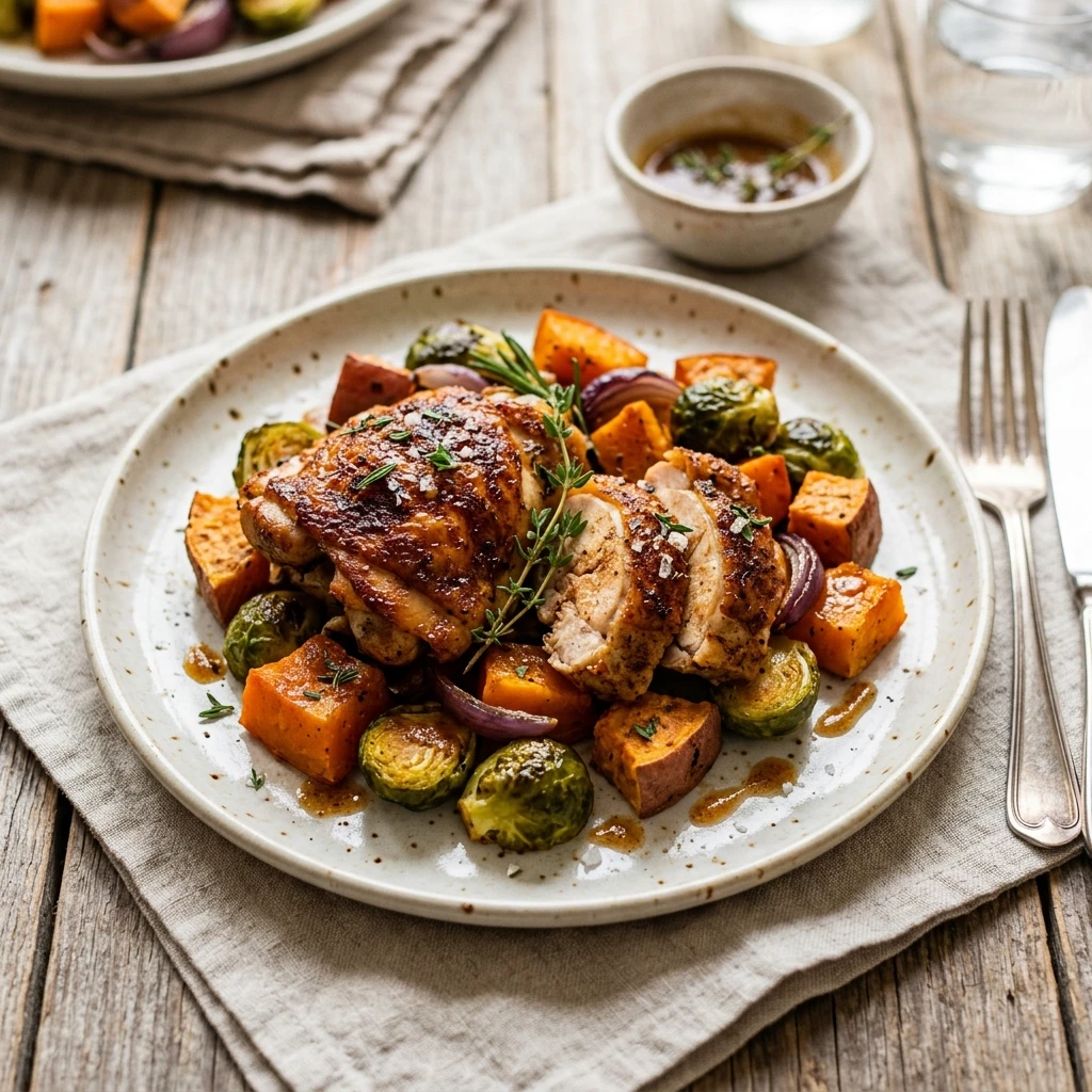 Air Fryer Pumpkin Spice Chicken Dinner