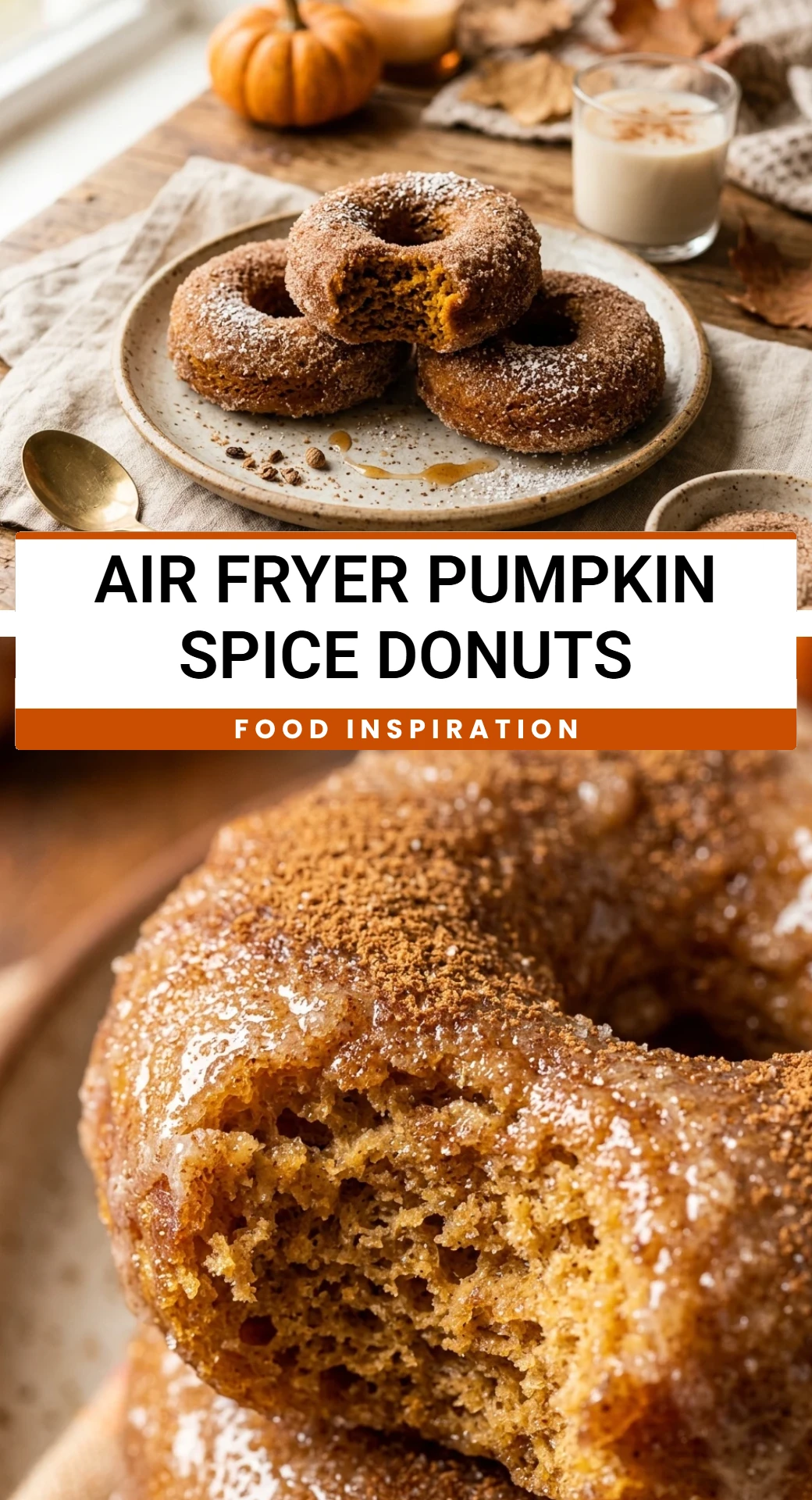 Air Fryer Pumpkin Spice Donuts