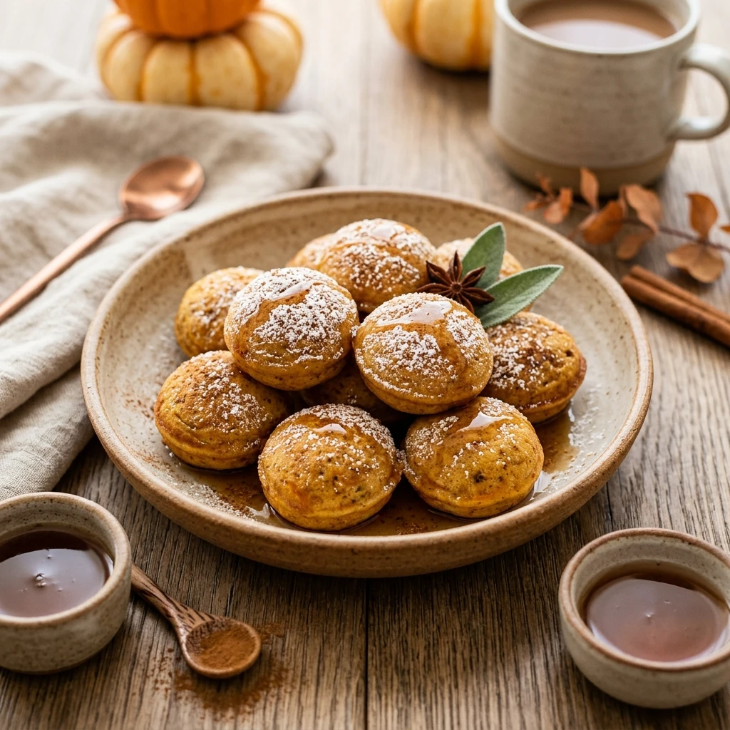 Air Fryer Pumpkin Spice Pancake Bites