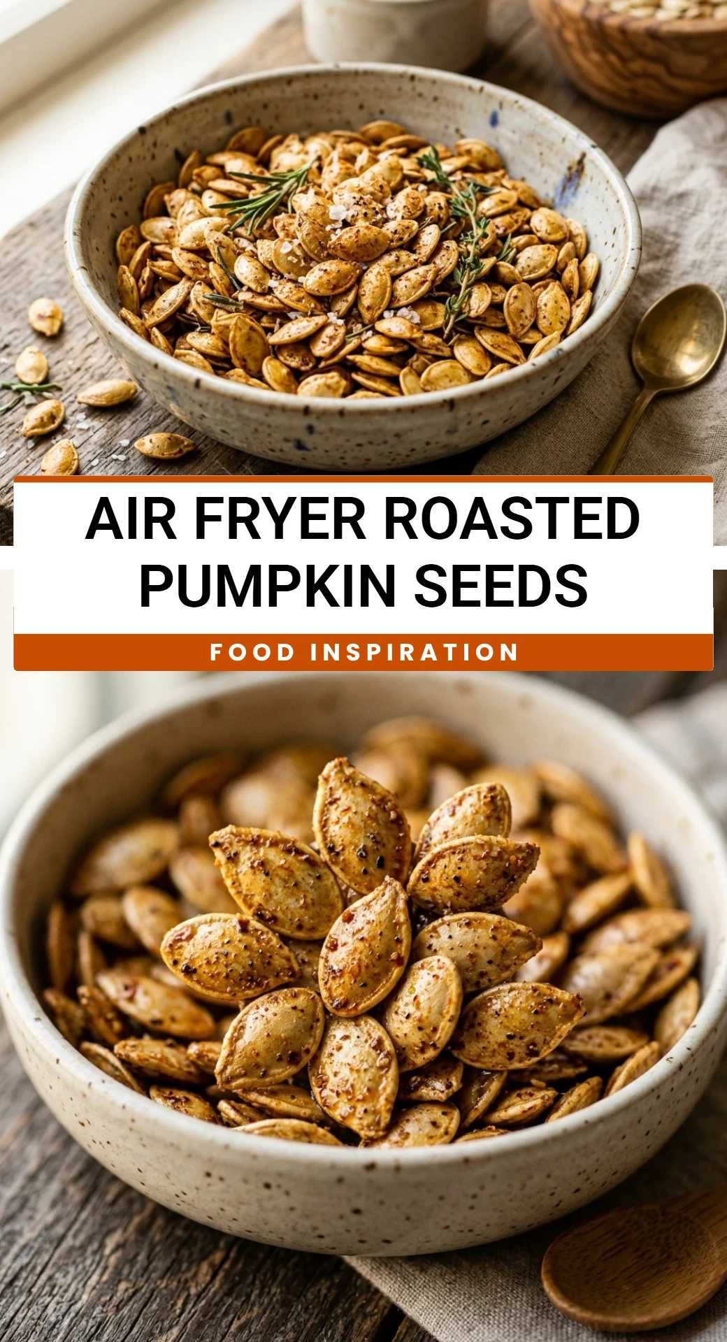 Air Fryer Roasted Pumpkin Seeds