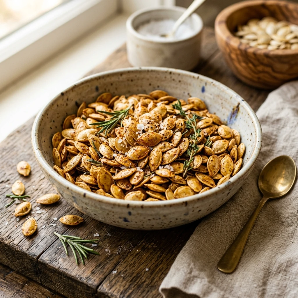 Air Fryer Roasted Pumpkin Seeds