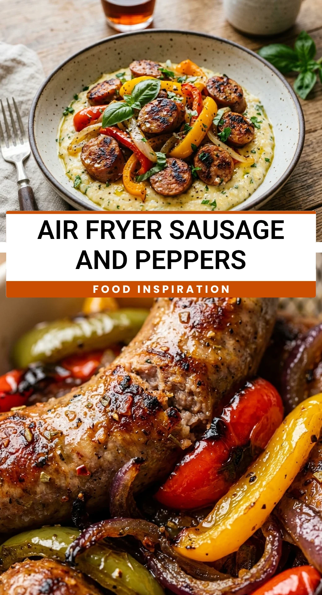Air Fryer Sausage and Peppers