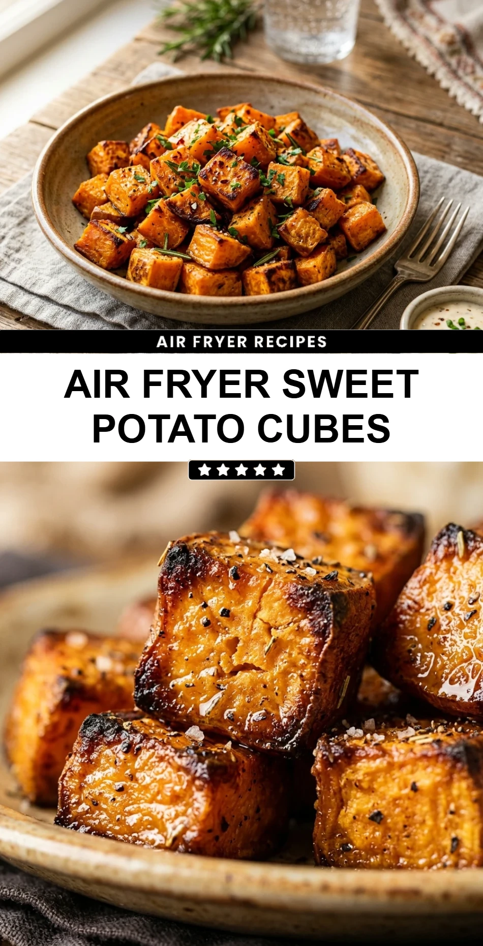 Air Fryer Sweet Potato Cubes