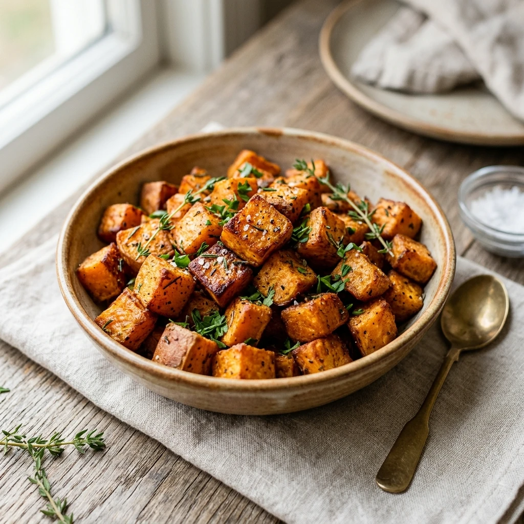 Air Fryer Sweet Potato Cubes