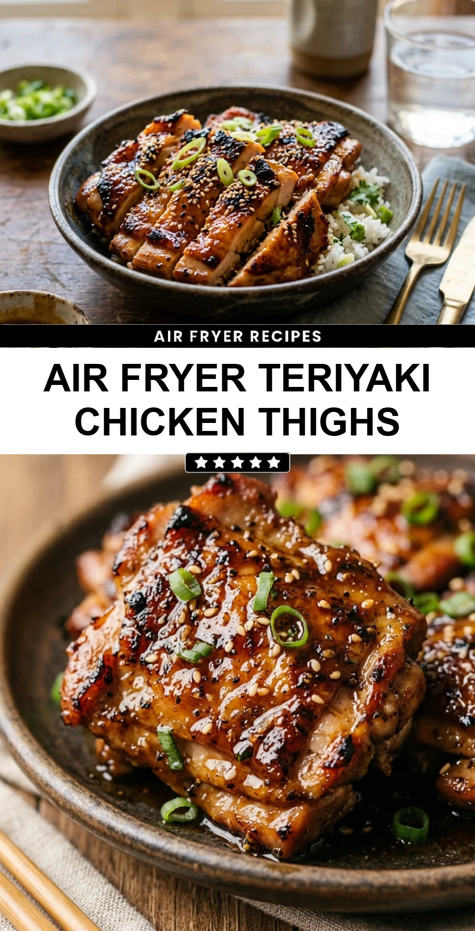 Air Fryer Teriyaki Chicken Thighs