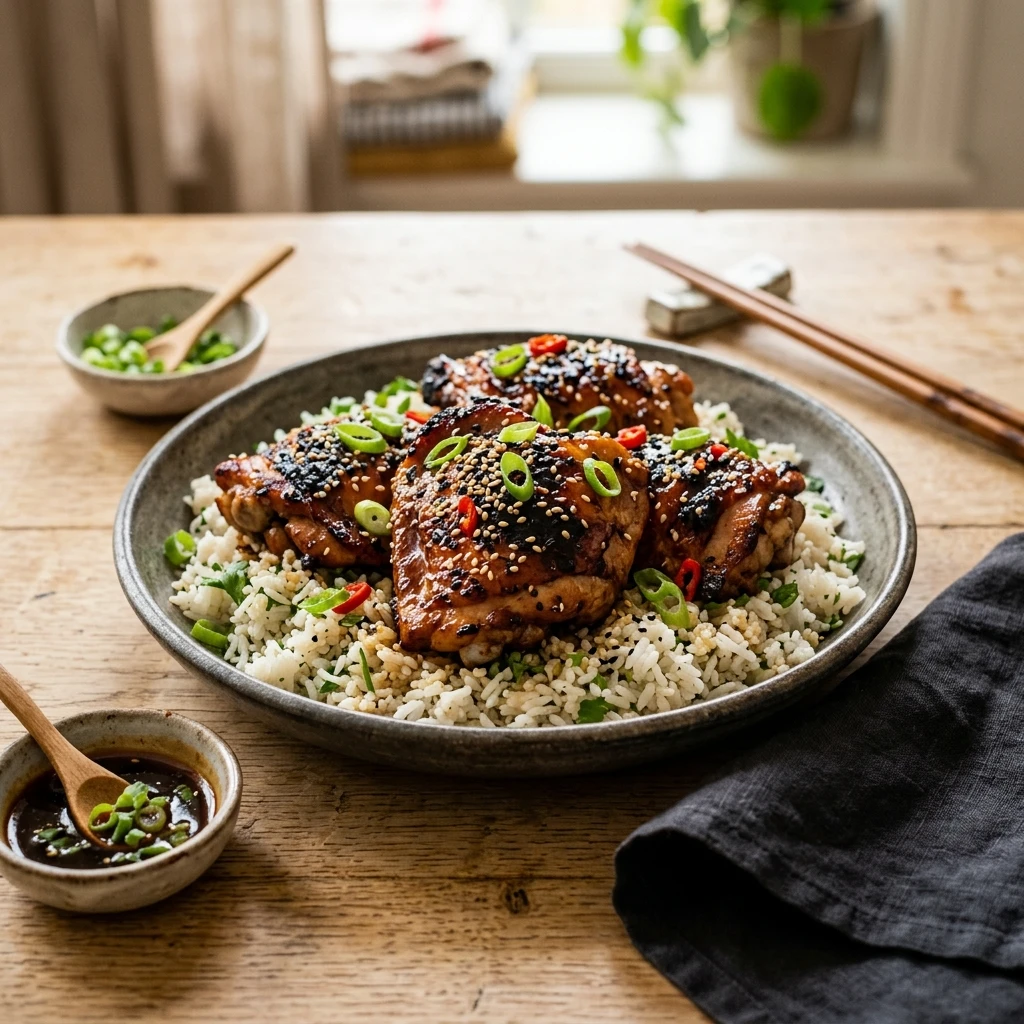 Air Fryer Teriyaki Chicken Thighs