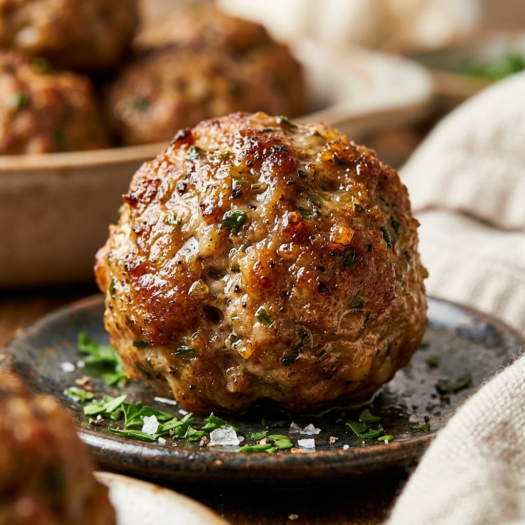 Air Fryer Turkey Meatballs Low Carb