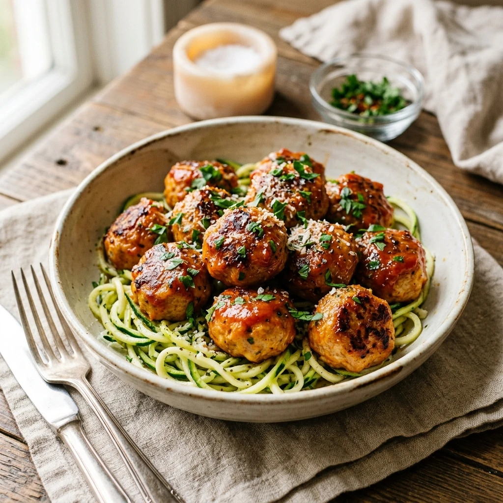 Air Fryer Turkey Meatballs Low Carb