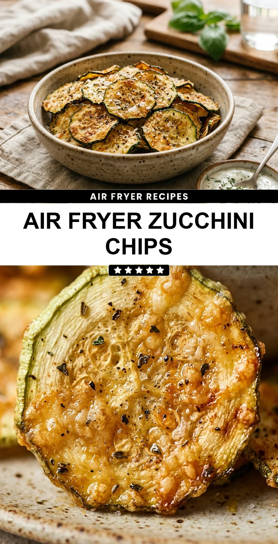 Air Fryer Zucchini Chips