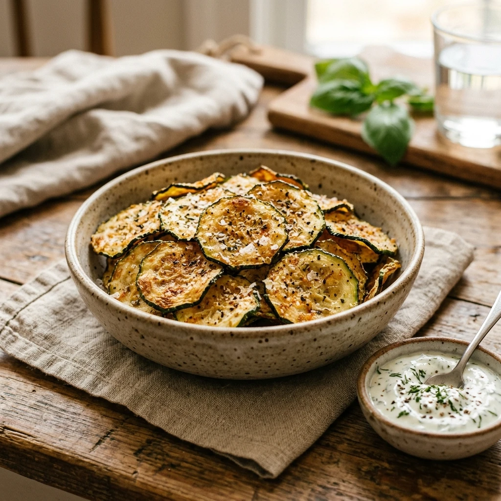 Air Fryer Zucchini Chips