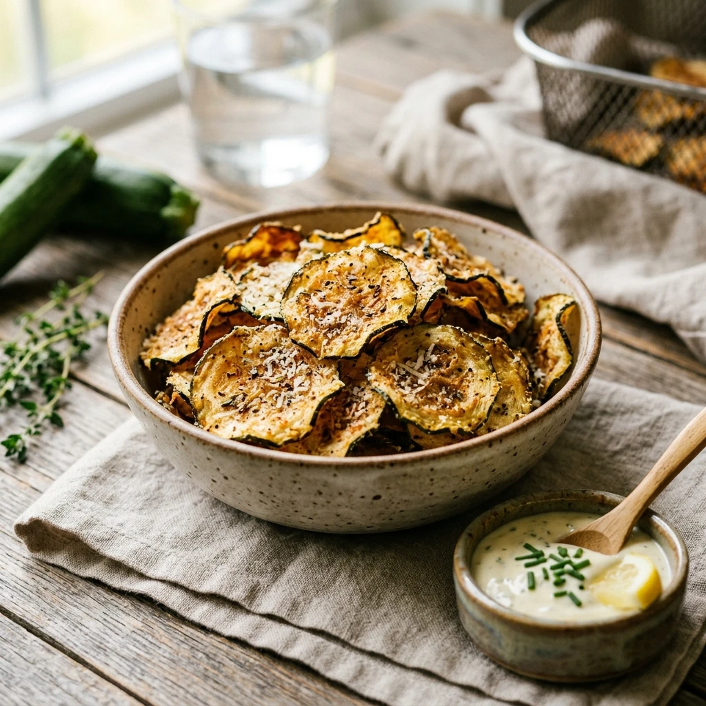 Air Fryer Zucchini Chips