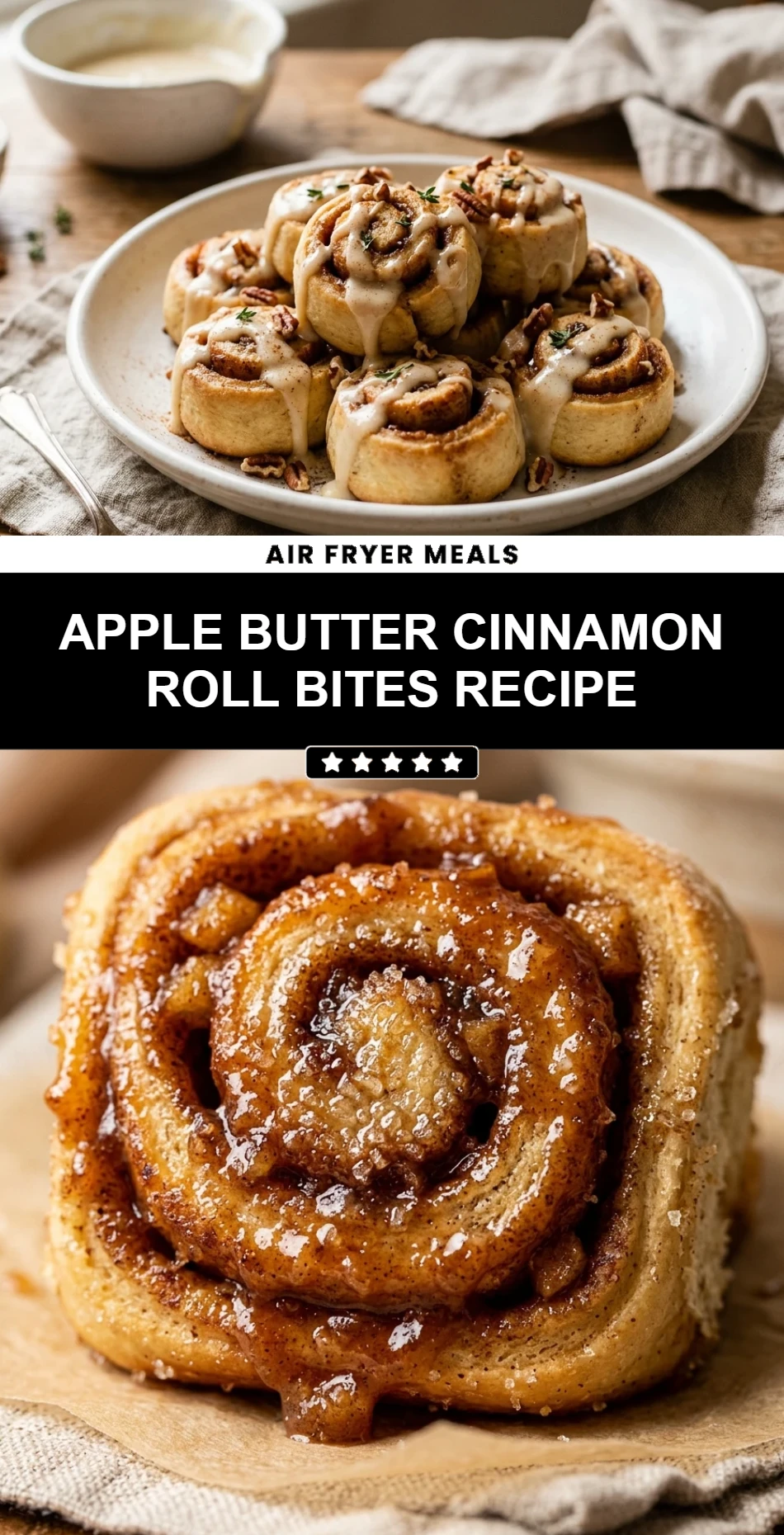 Apple Butter Cinnamon Roll Bites Recipe