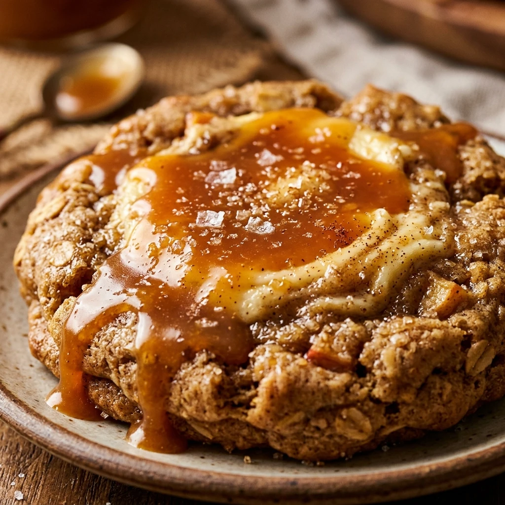 Apple Cider Caramel Cheesecake Cookies