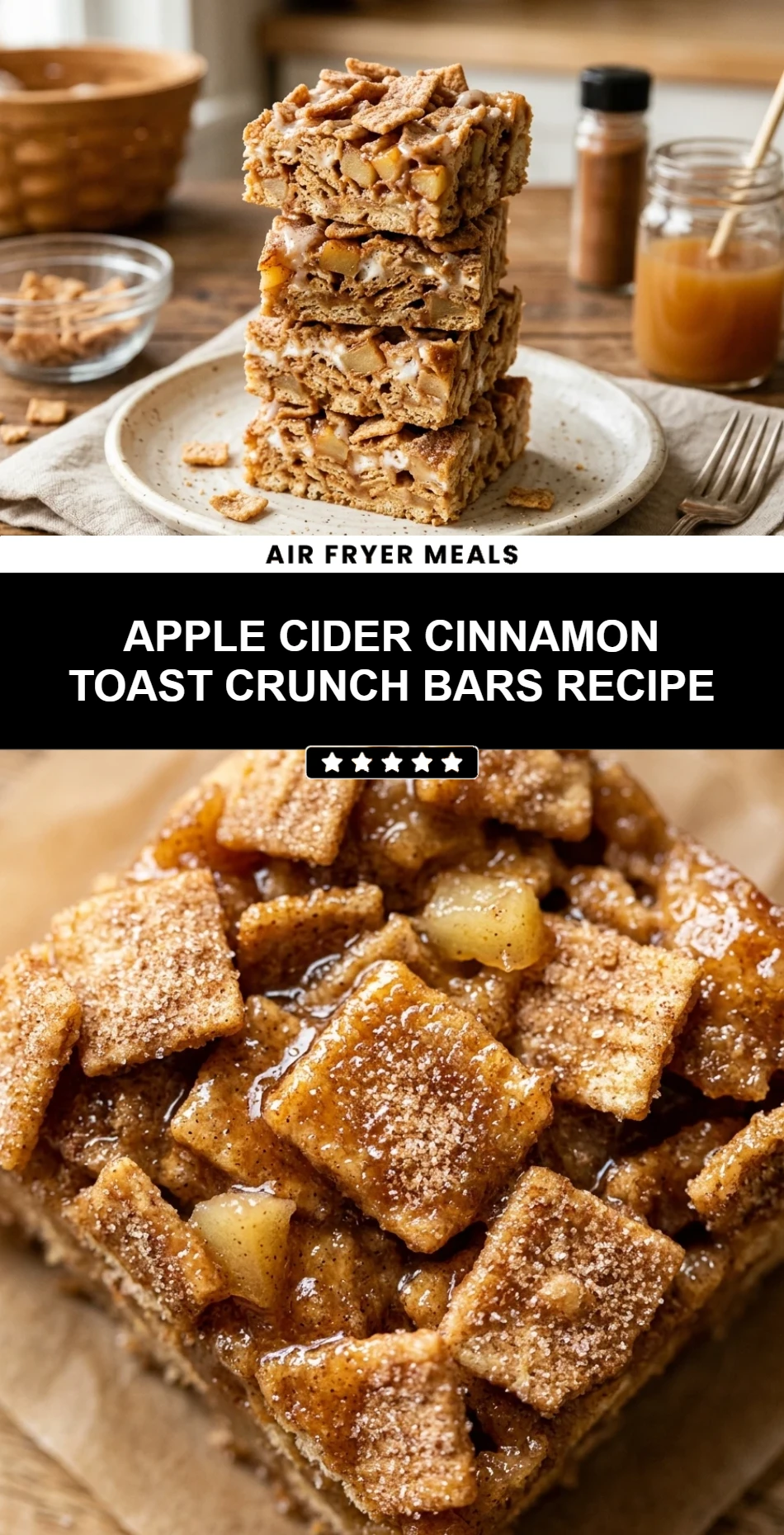 Apple Cider Cinnamon Toast Crunch Bars Recipe
