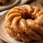 Apple Cider Glazed Crullers Donuts