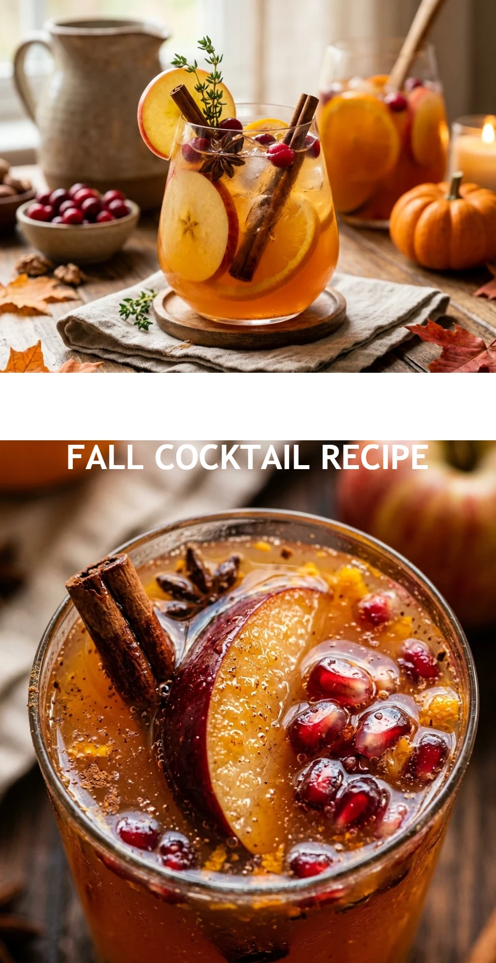 Apple Cider Sangria And Fall Cocktail Recipe
