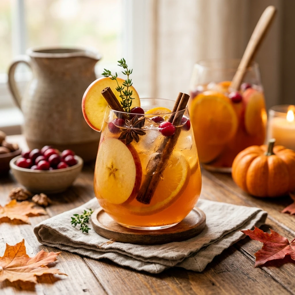 Apple Cider Sangria And Fall Cocktail Recipe