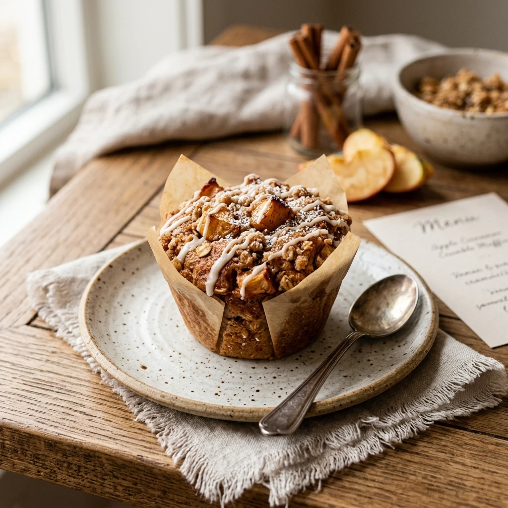 Apple Cinnamon Crumble Muffins Bakery Recipe