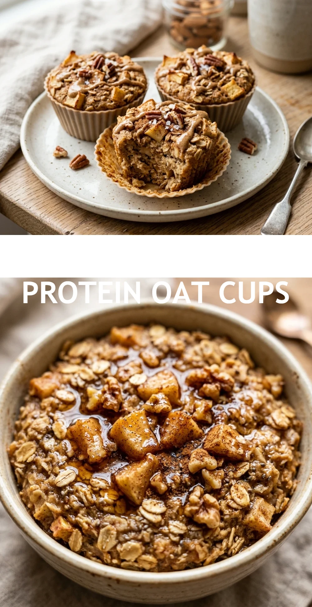 Apple Cinnamon Protein Oat Cups