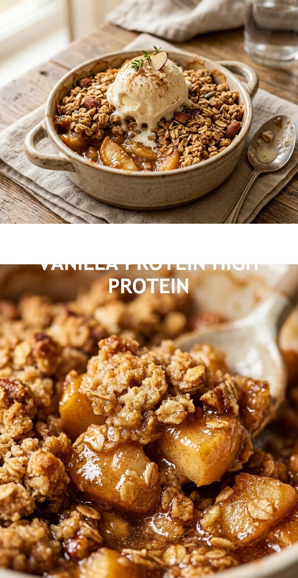 Apple Crumble With Vanilla Protein High Protein