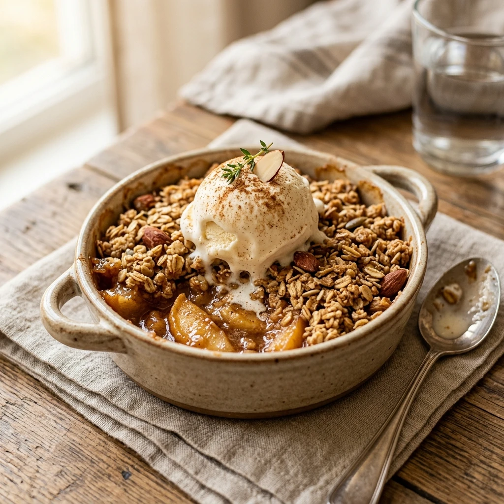 Apple Crumble With Vanilla Protein High Protein