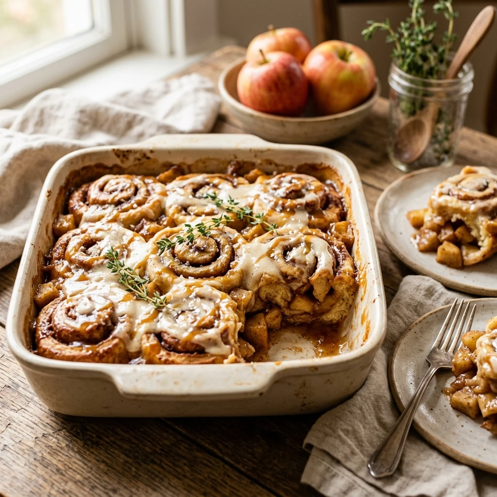 Apple Pie Cinnamon Roll Casserole Recipe