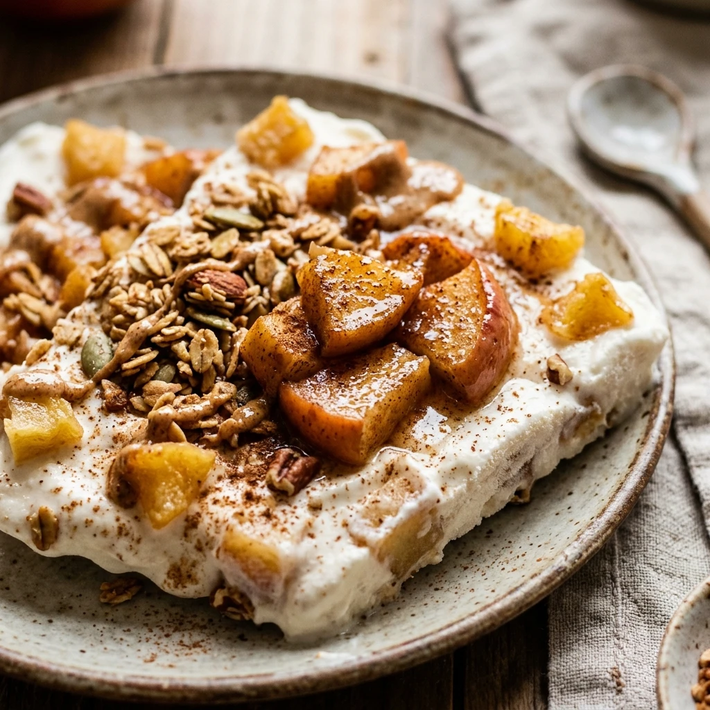 Apple Pie Protein Yogurt Bark Breakfast Recipe