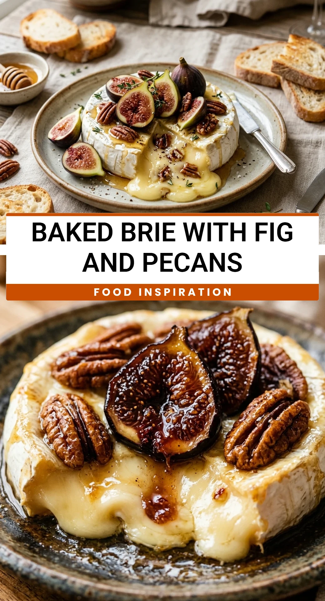 Baked Brie With Fig And Pecans